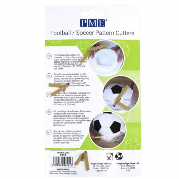 Pattern Cutter Set - Football / Soccer / 2 sizes